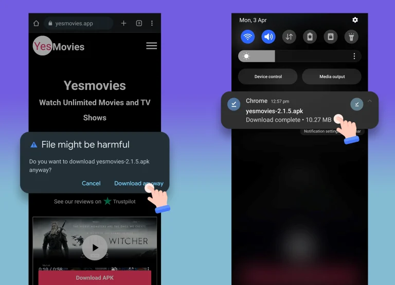 How to Install the Yesmovies App