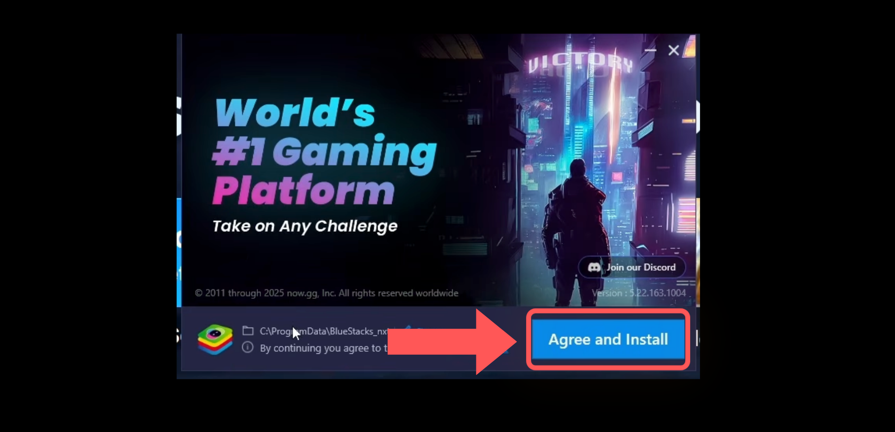Movies APK for PC - BlueStacks installer window with install button
